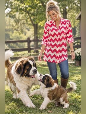 CALS chevron top size large